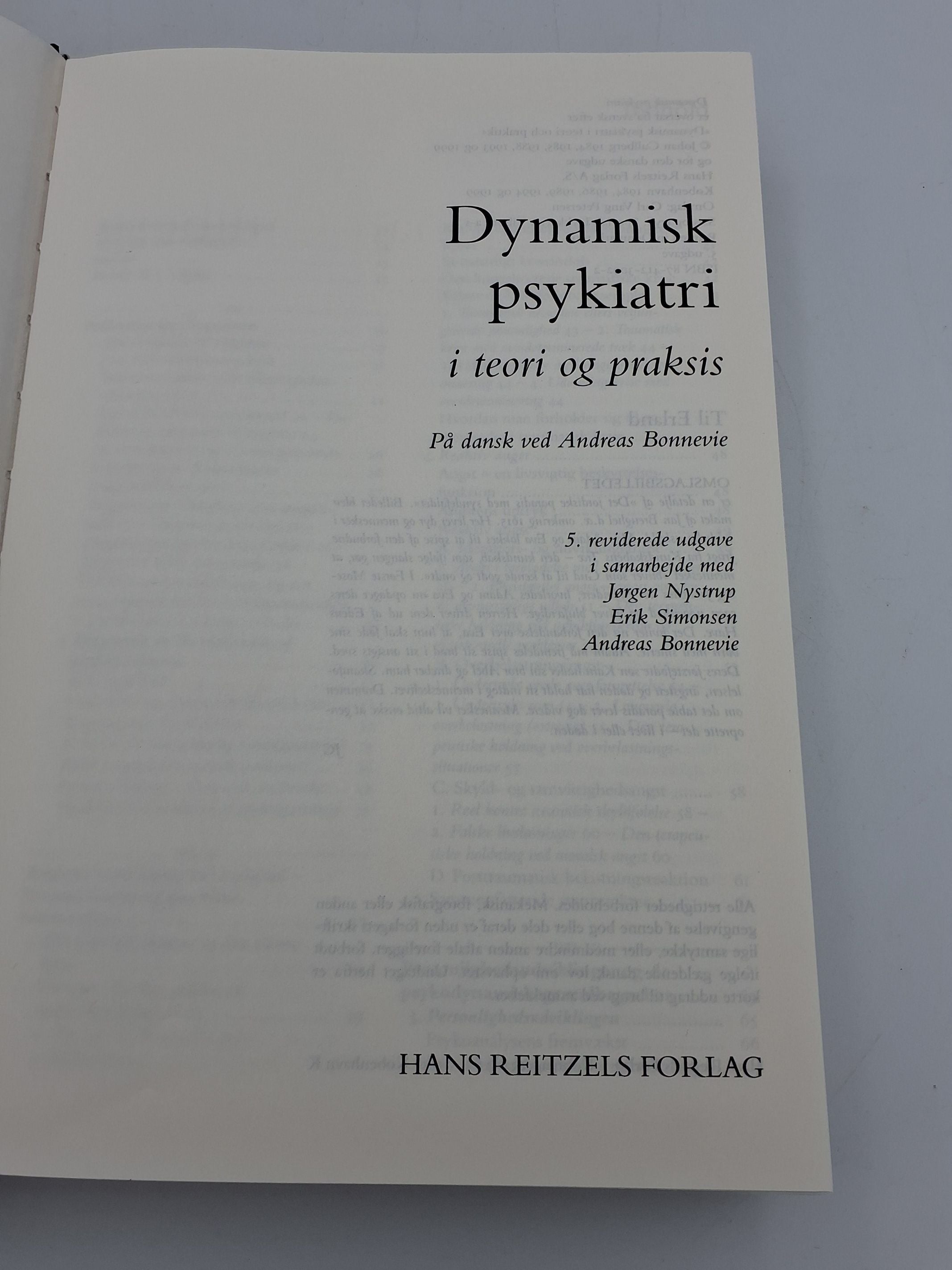 Bog: Dynamisk psykiatri